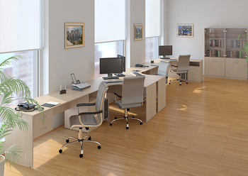 Мебель для персонала серия Nova S (Столы, тумбы, шкафы)